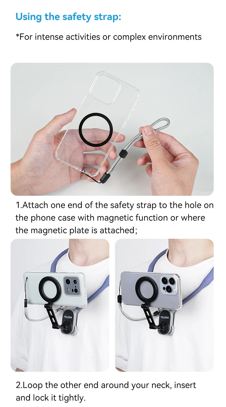 Telesin - Soporte Magnético de Cuello para Telefonos