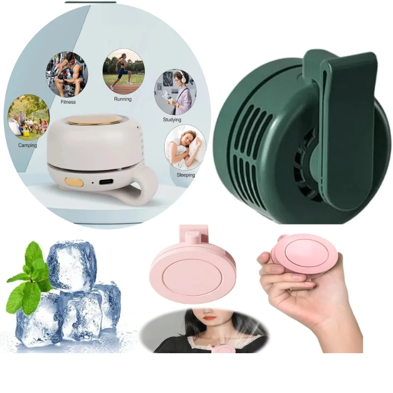 Mini Ventilador Portátil de Clip – 3 Velocidades
