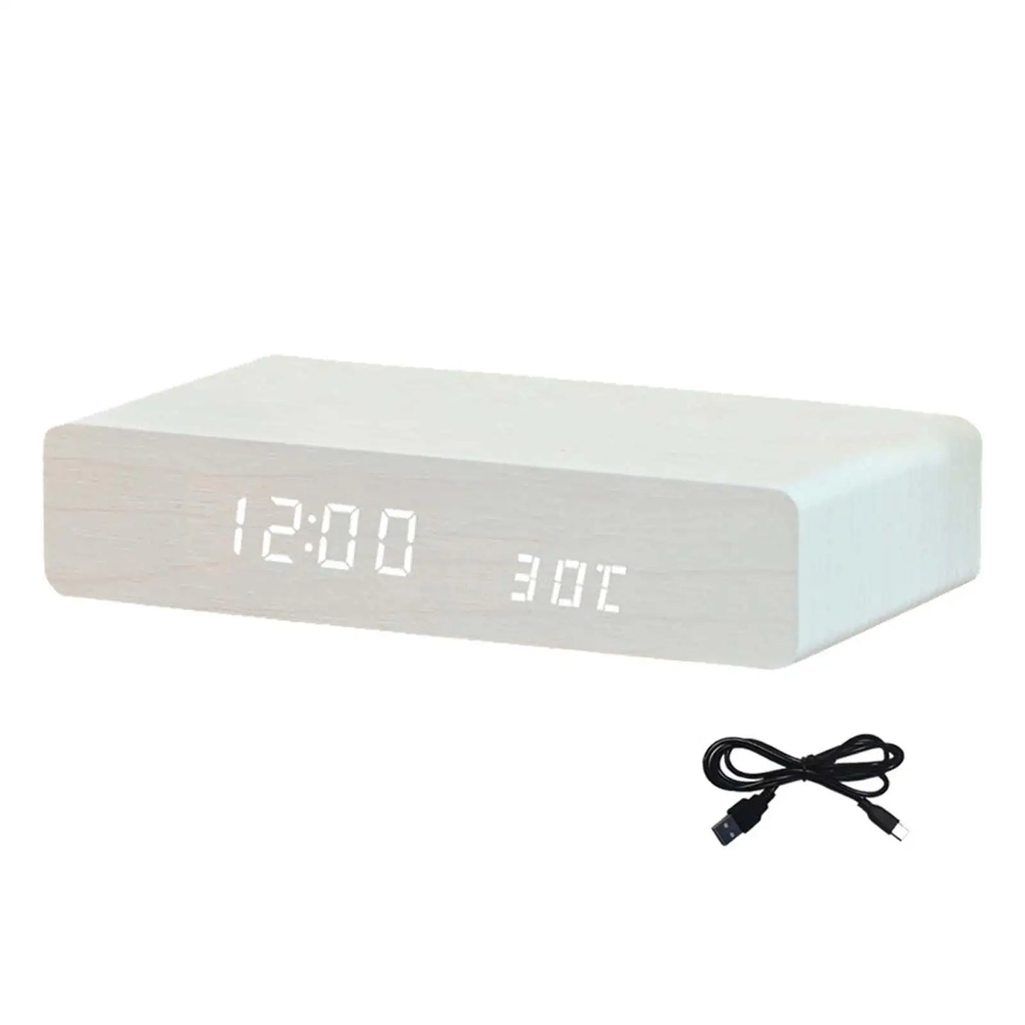 Reloj despertador con carga inalámbrica y brillo ajustable