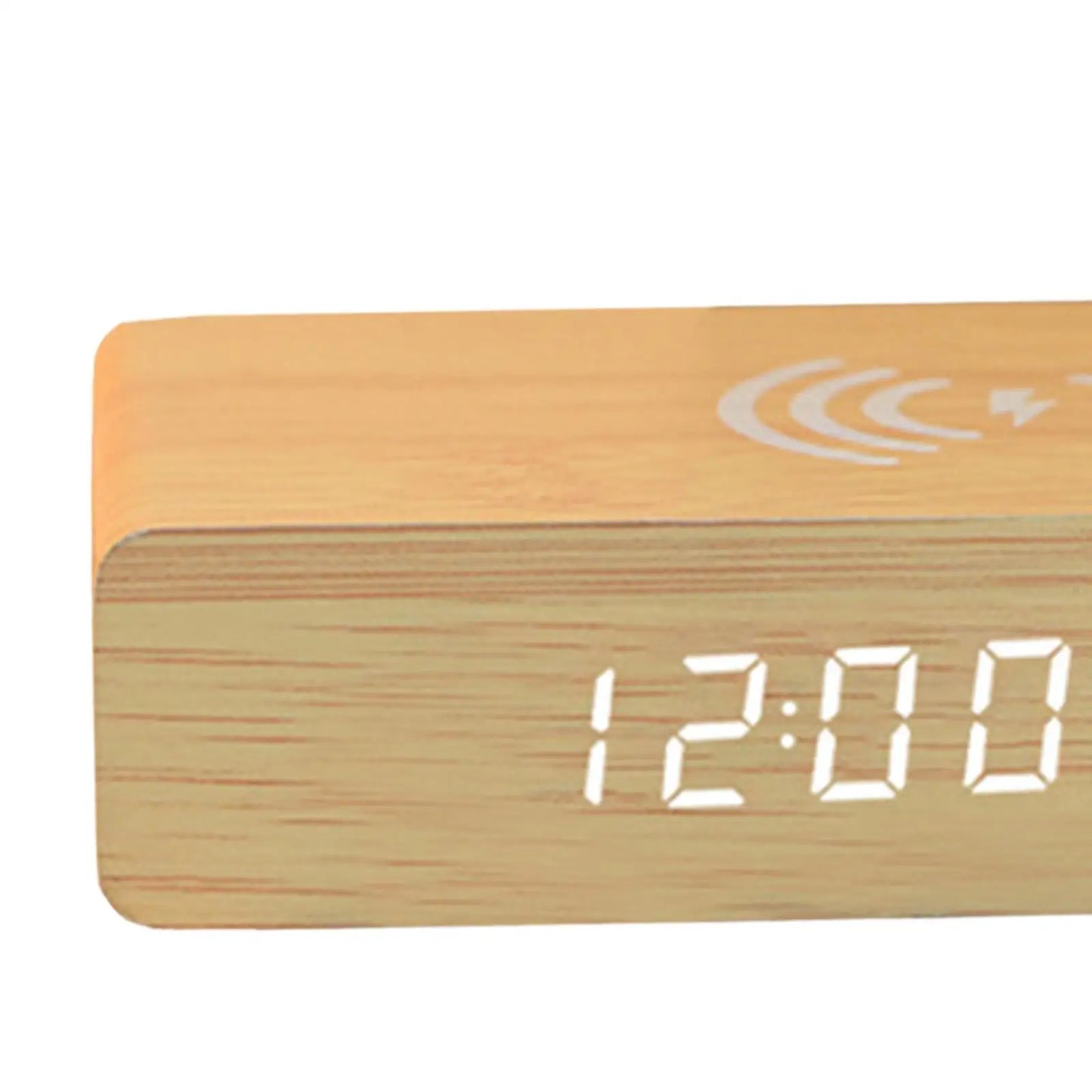 Reloj despertador con carga inalámbrica y brillo ajustable