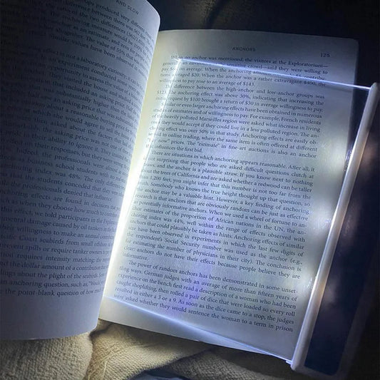 Luz de Lectura LED Portátil de Página Completa
