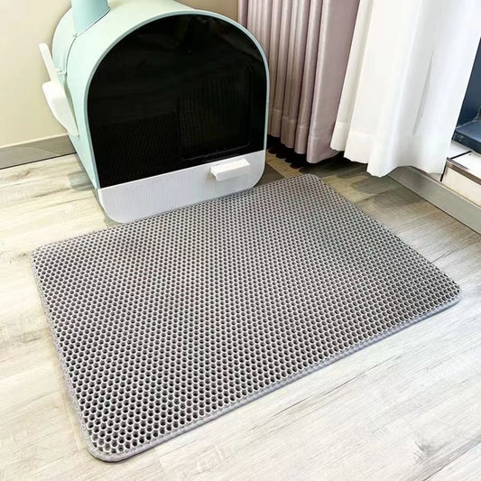 Alfombra Atrapa Arena para Gatos Impermeable y Lavable