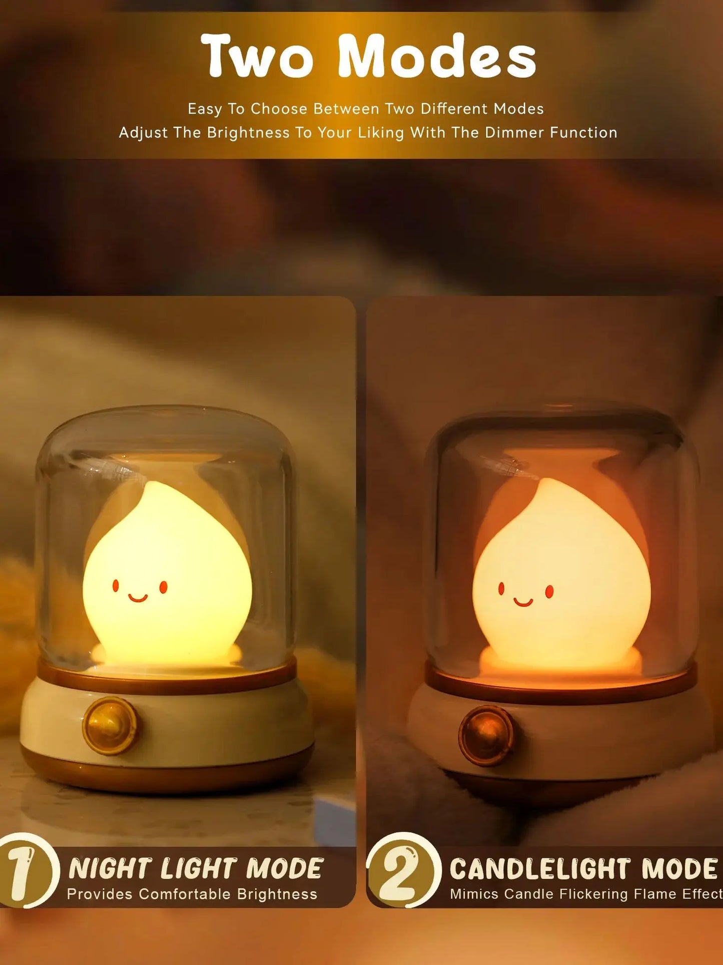 Lámpara LED Vintage Estilo Vela – Luz nocturna